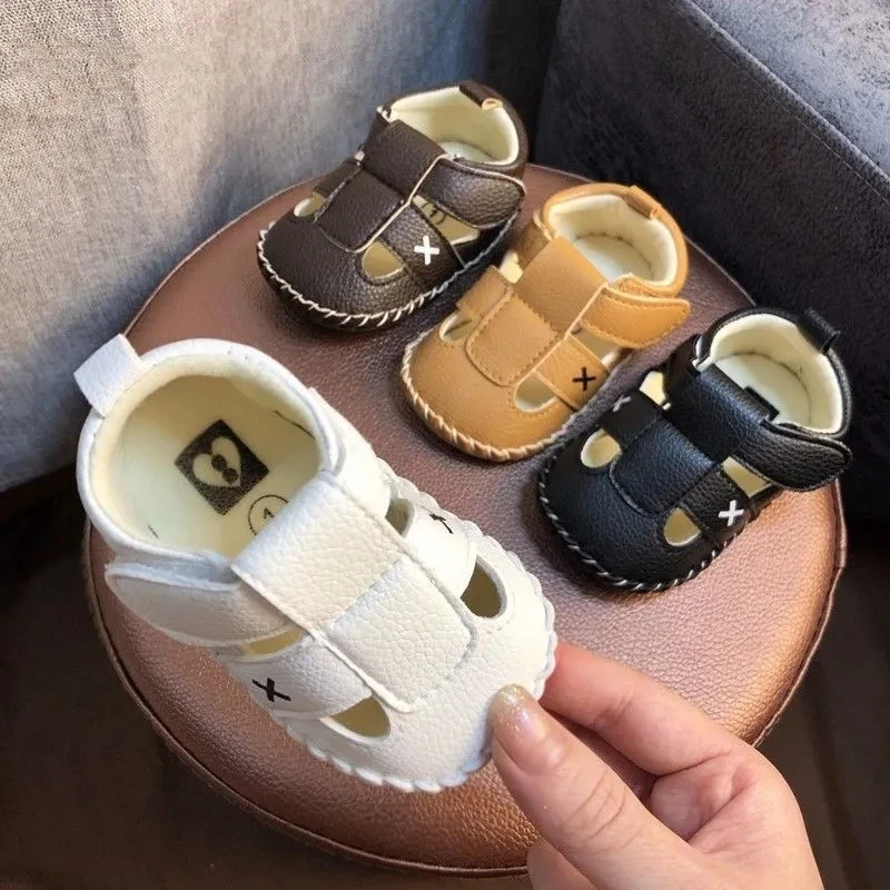 夏季0-1岁男女宝宝包头凉鞋学步鞋软底防滑婴儿鞋3-6-12个月单鞋