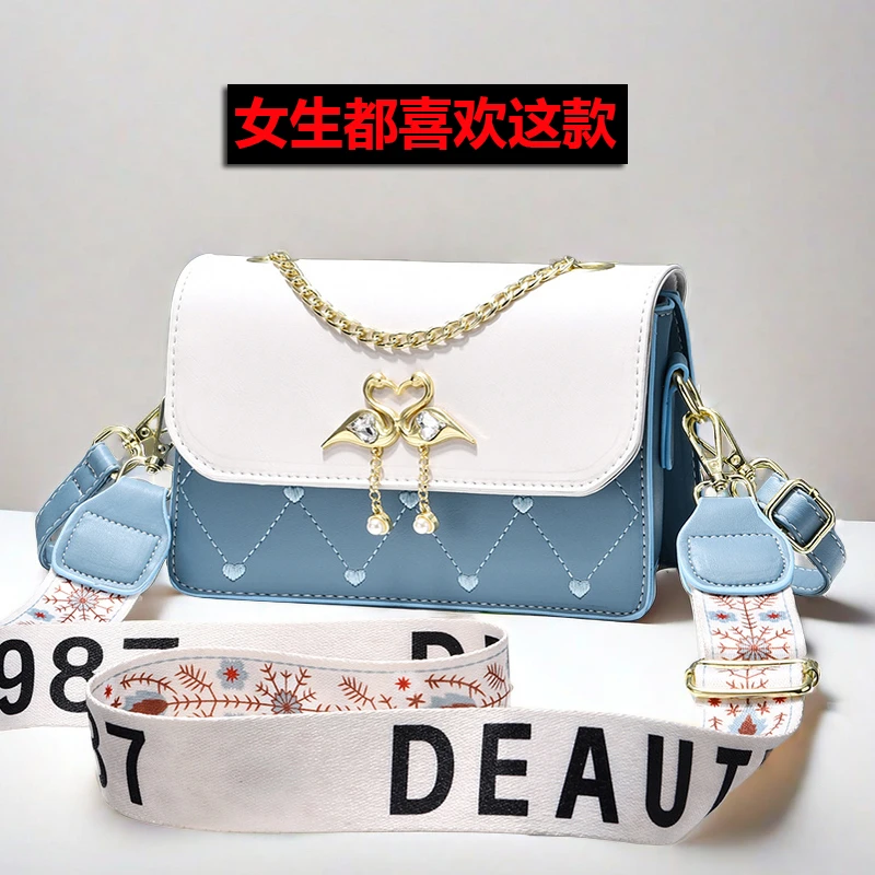 轻奢小包包女女包单肩休闲时尚洋气经典女士小方包斜双肩包跨包