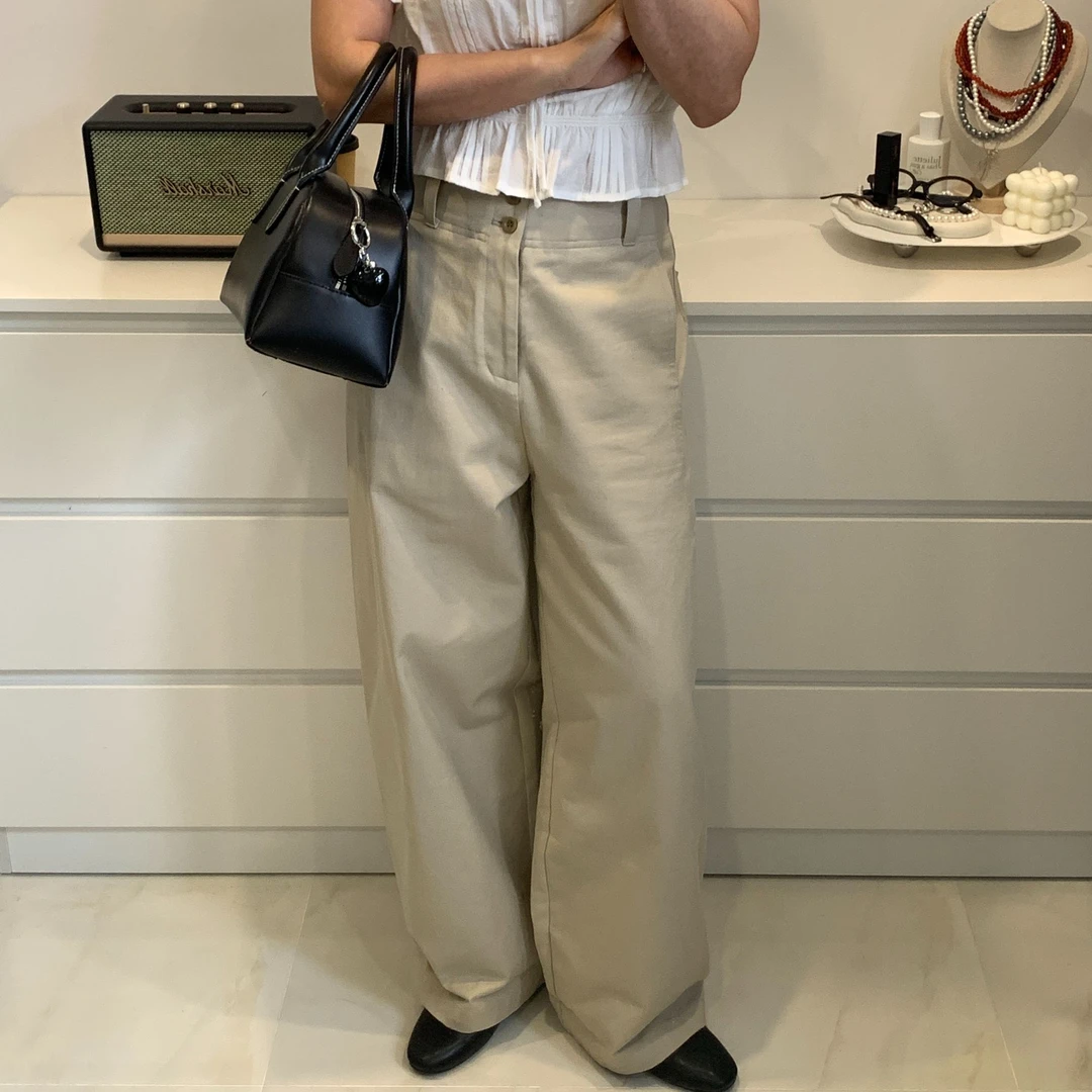 by hee’s新款 [高级裤] 日系阔腿裤高腰