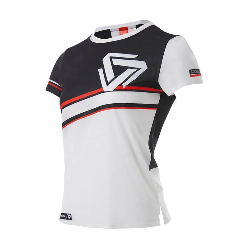 【男女款爆款】圆领速干T恤跑步马拉松运动短袖拼色时尚女