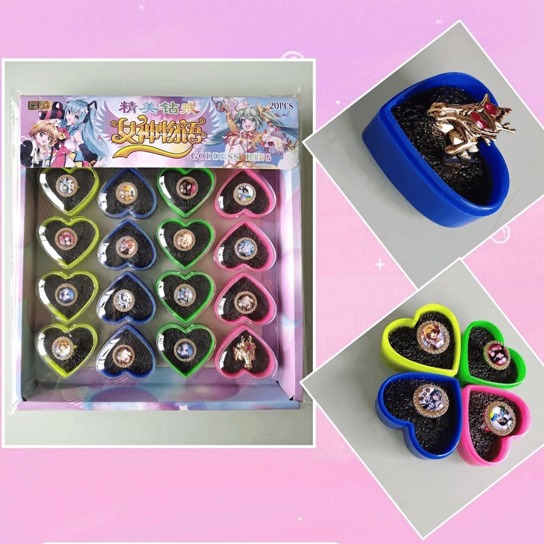 儿童钻戒女孩个性儿童钻戒创意爱心生活网红产品漂亮玩具心动戒指