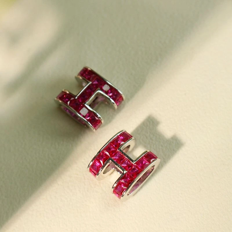 【木子专属】银S925培育红宝石吊坠83DT137H7多样性发一件配链2.8ct