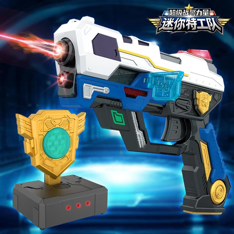 迷你特工队之超级战警力量福乐激发射射枪套装武器玩具男孩察