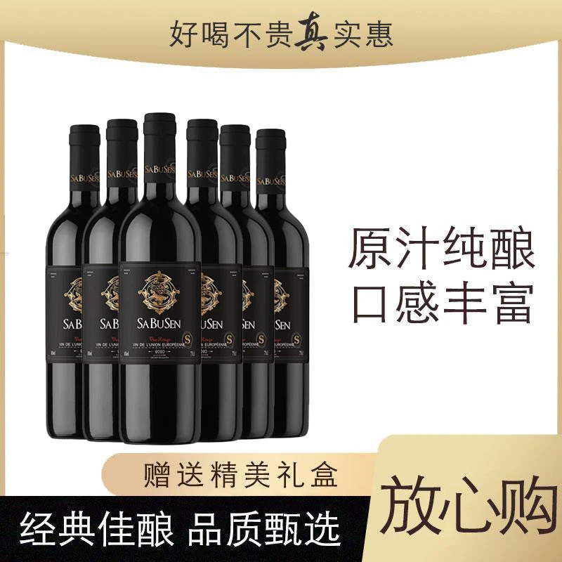 萨布森2820干红葡萄酒六支装