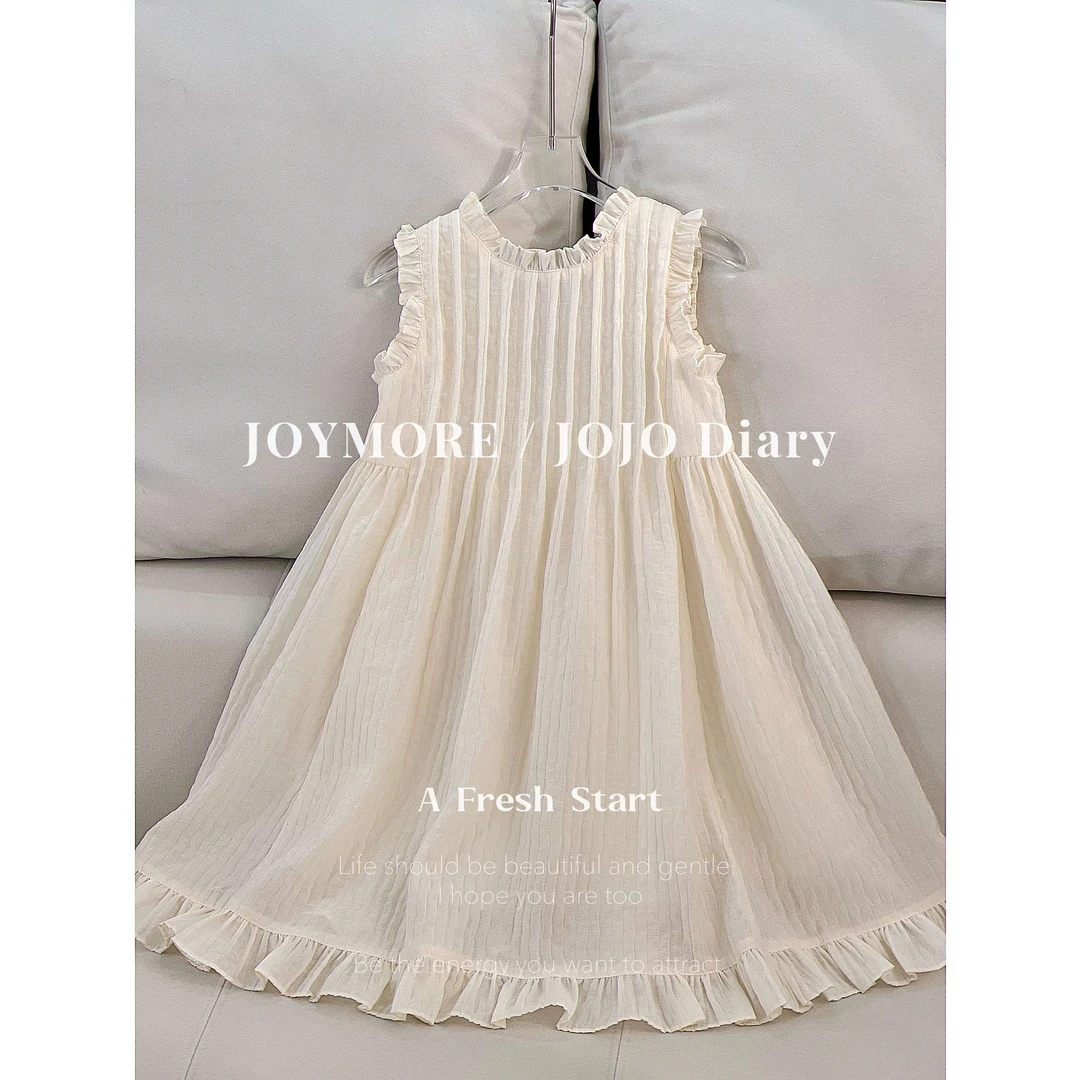 OAOH【告白】女中大童2024夏季新款重工高级感纯色连衣裙Q1C5176