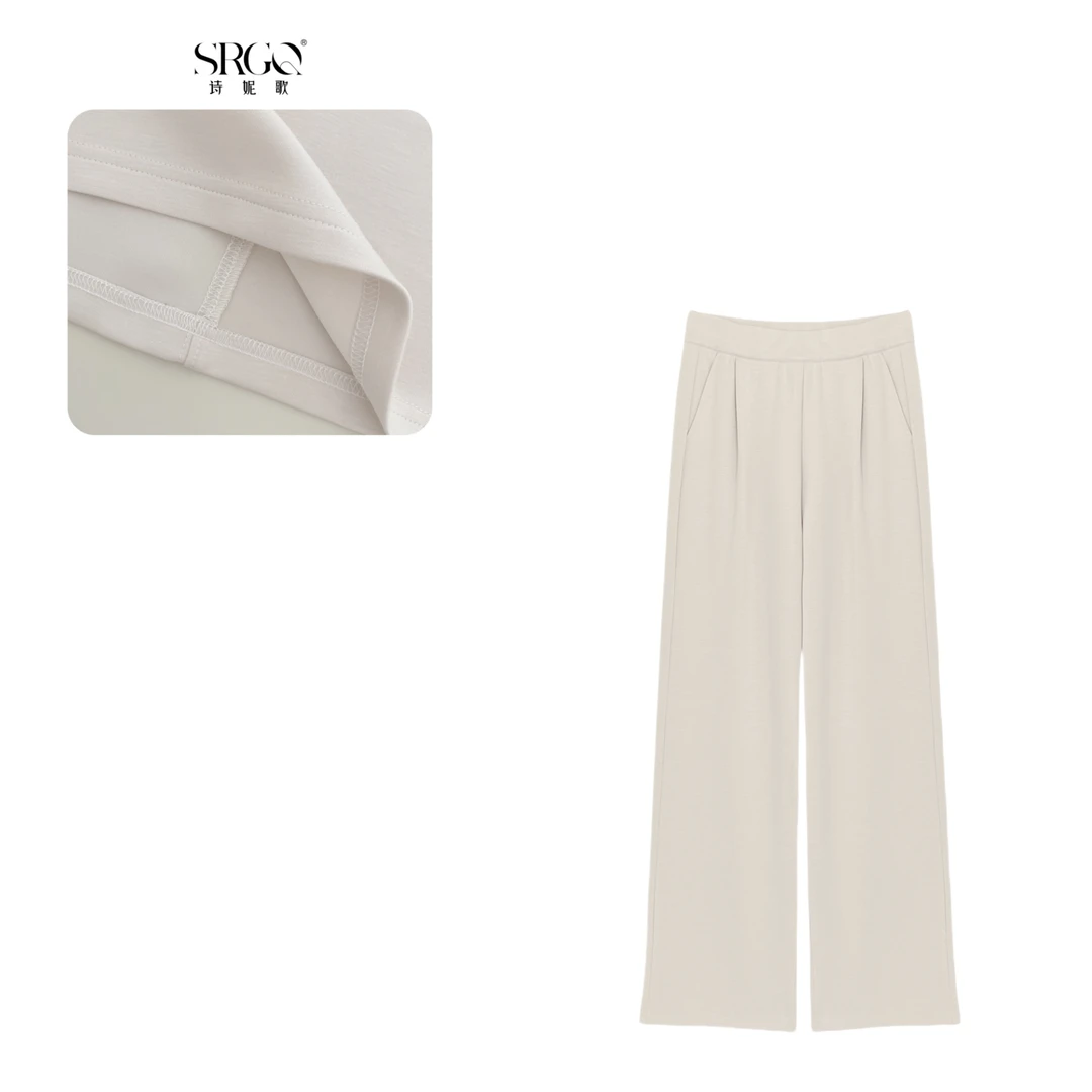 诗妮歌2024夏季新款【冷裤女王】女式果冻般触感休闲裤高腰显瘦休闲