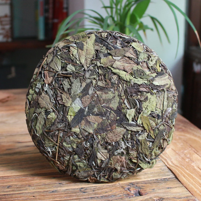 【19年轮】福鼎白茶5年陈老白茶春秋拼配寿眉饼管阳高山200克松压