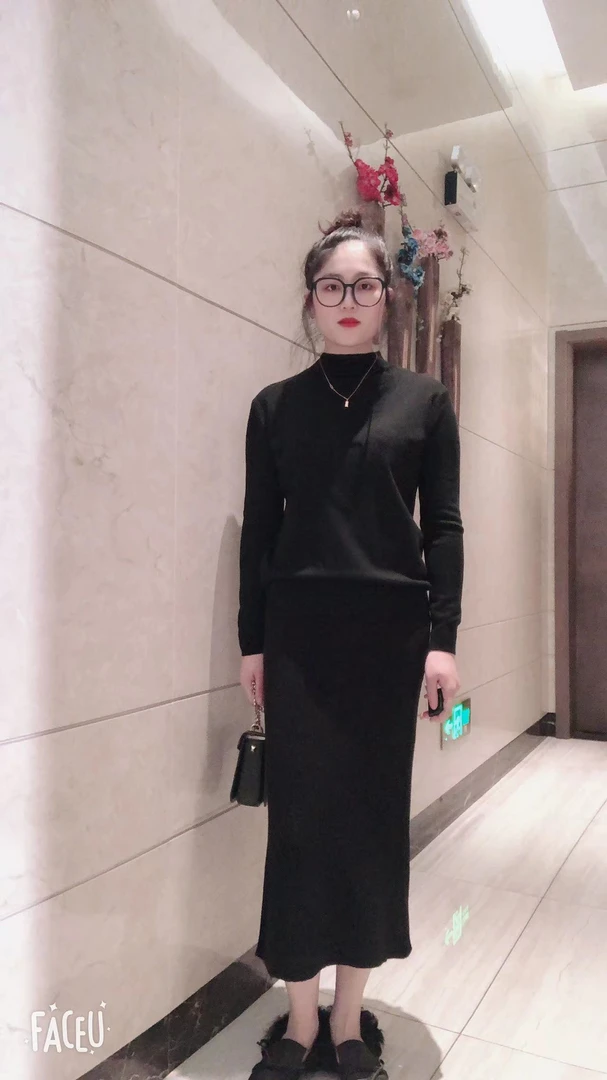 设计师款时尚百搭羊毛针织开衫半高领针织衫