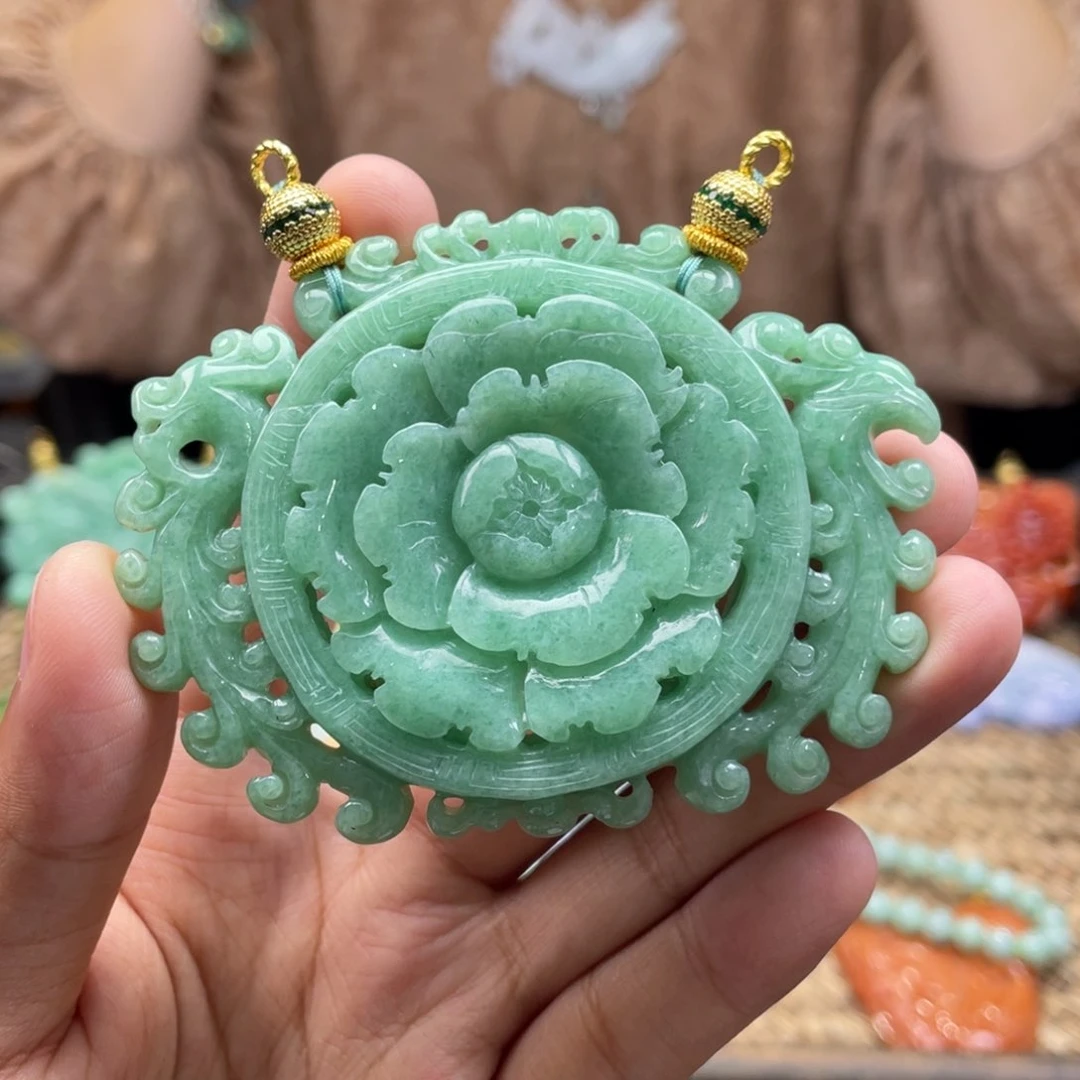 翡翠颈饰未镶嵌代编织