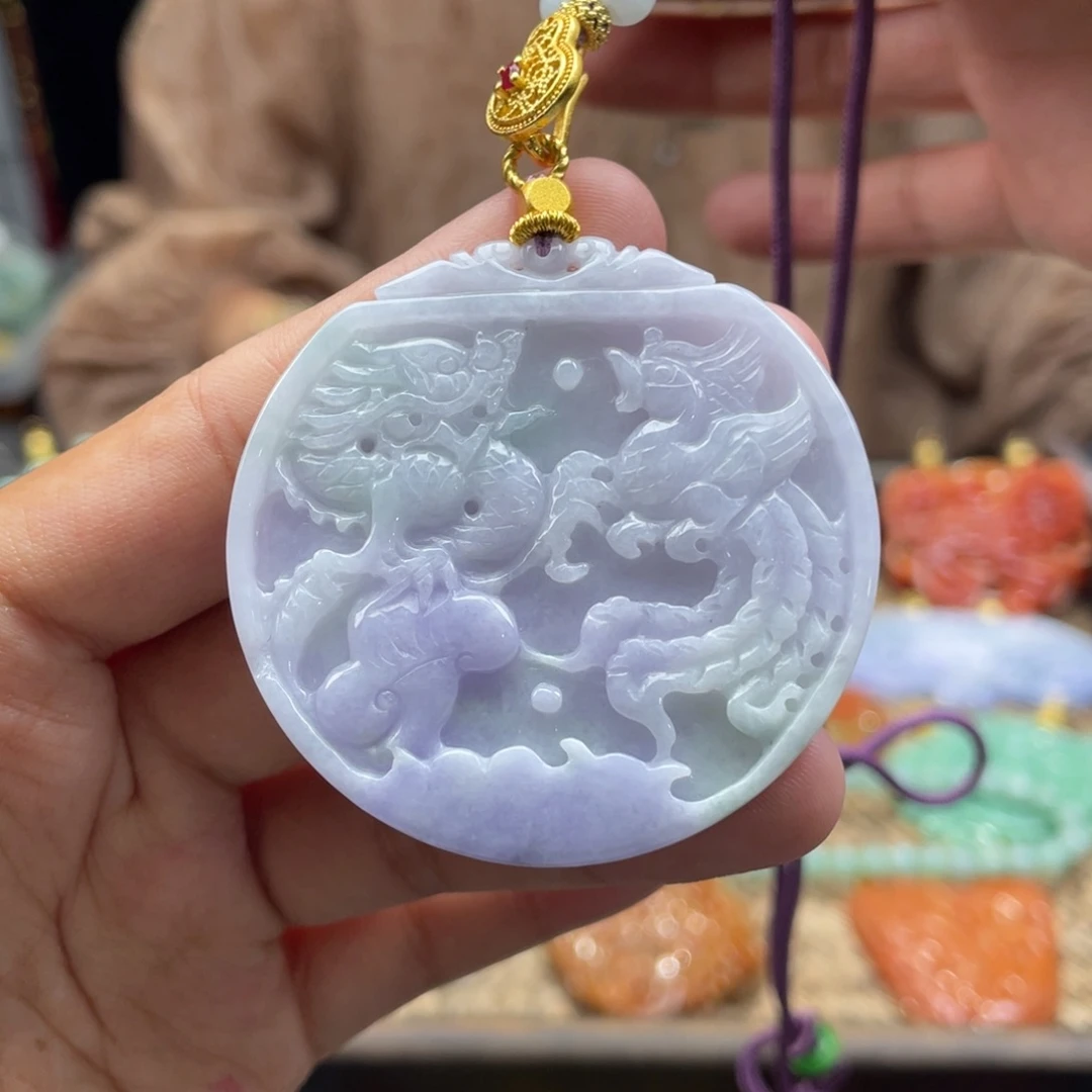 翡翠颈饰未镶嵌代编织