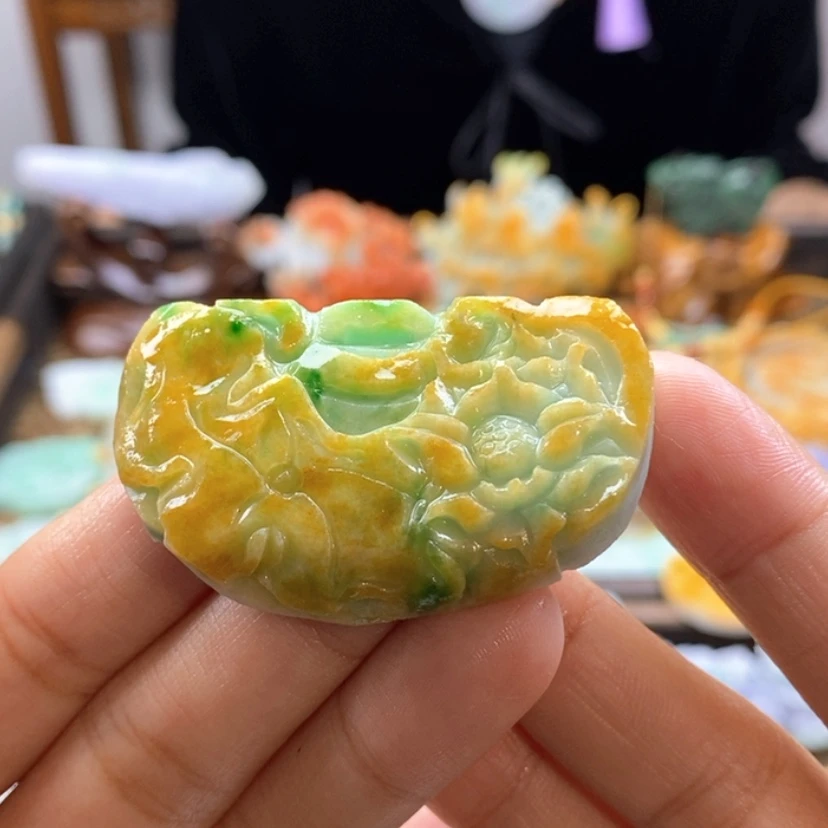 【闪购商品】定制翡翠未镶嵌繁**锦代编织