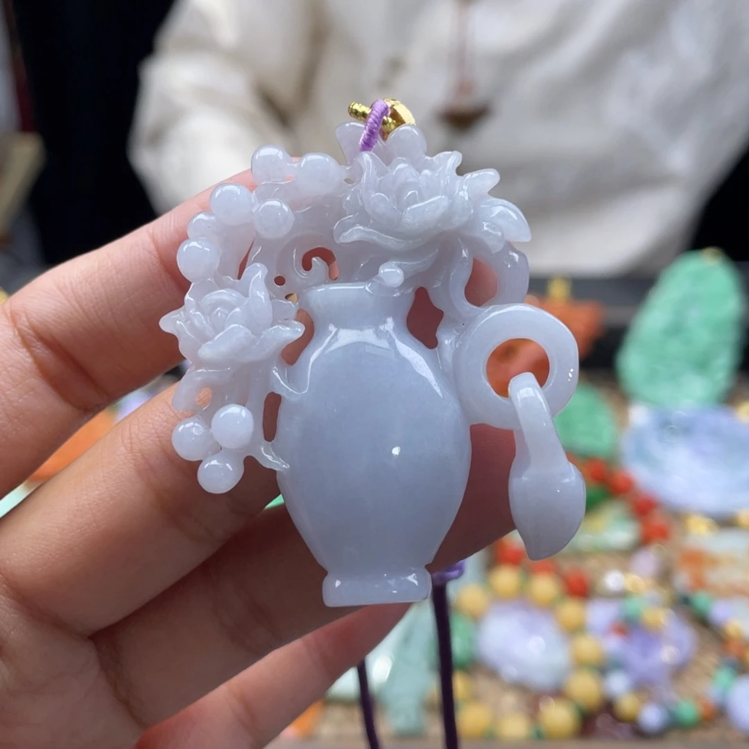 翡翠颈饰未镶嵌代编织