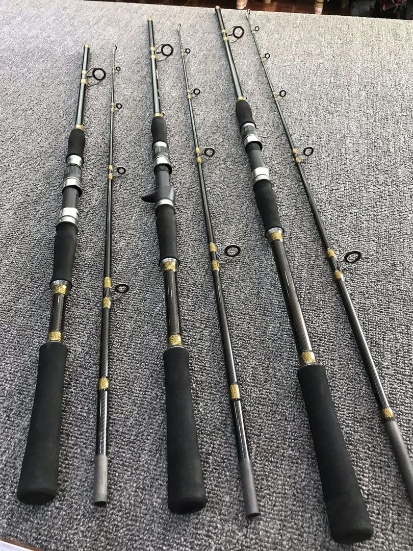 阿布鲨黑金XXH雷强竿重雷路亚竿锚杆打黑超硬锚鱼枪柄直柄泛用
