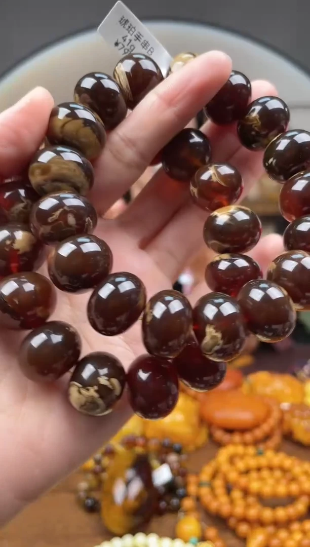 【闪购商品】琥珀裸石未镶嵌首饰 假1赔4（多样性发货1件