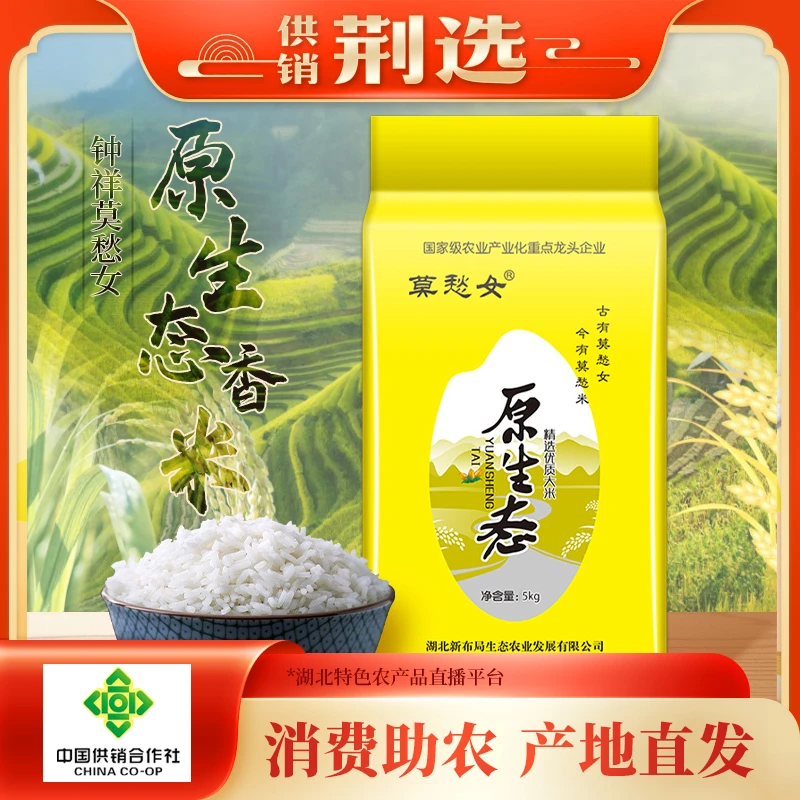 【湖北】2024年新米 长粒香原生态猫牙型大米5kg不抛光不打蜡