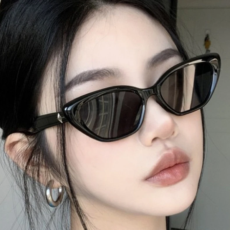 时尚眼镜网红黑色街拍偏光眼睛大框女大脸遮阳黄色百搭防紫外线