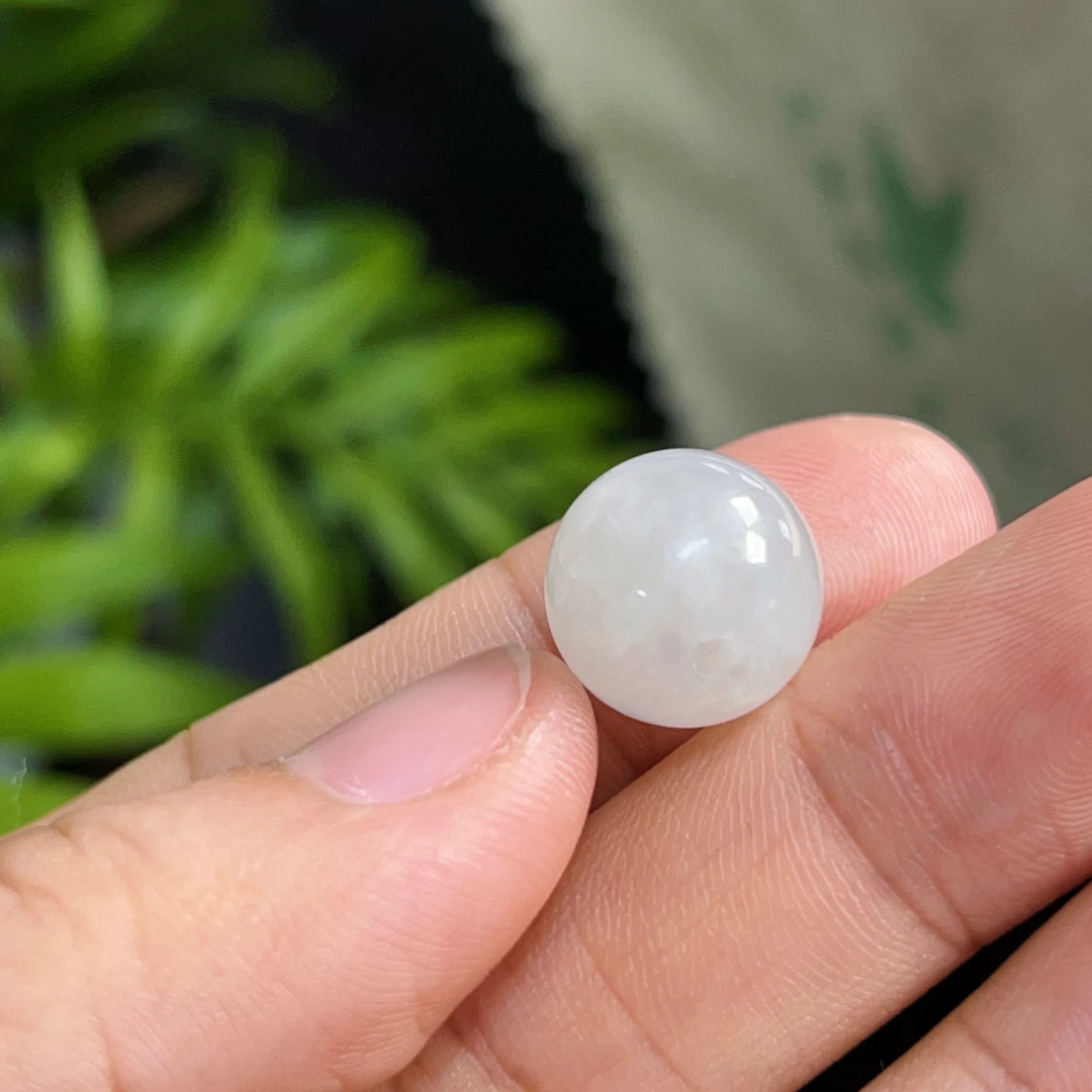 天然翡翠珠子 散珠 顶珠 圆珠 配珠 多宝 手串 珠链 吊坠 卡12.3