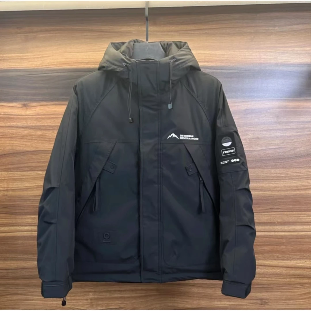 【雪域铠甲】80010秋冬新款时尚短款高品质连帽冲锋衣羽服外套