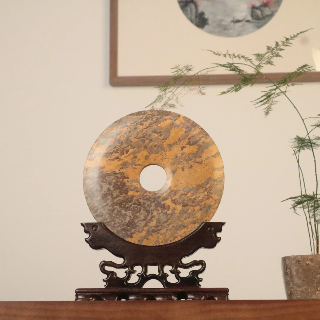 正·泰天元石  平安扣摆件