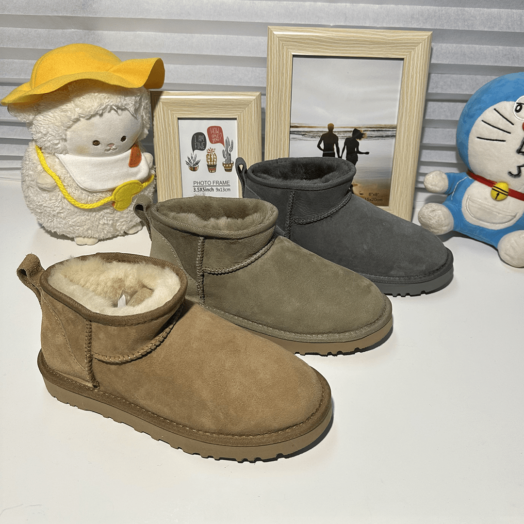 冬雨mini桑坡6109皮毛一体雪地靴真毛时尚保暖舒适经典百搭冬季