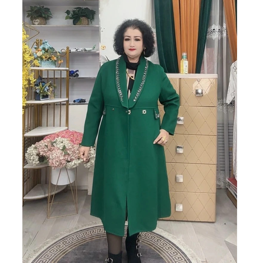 114羊毛大衣气质羊绒时尚