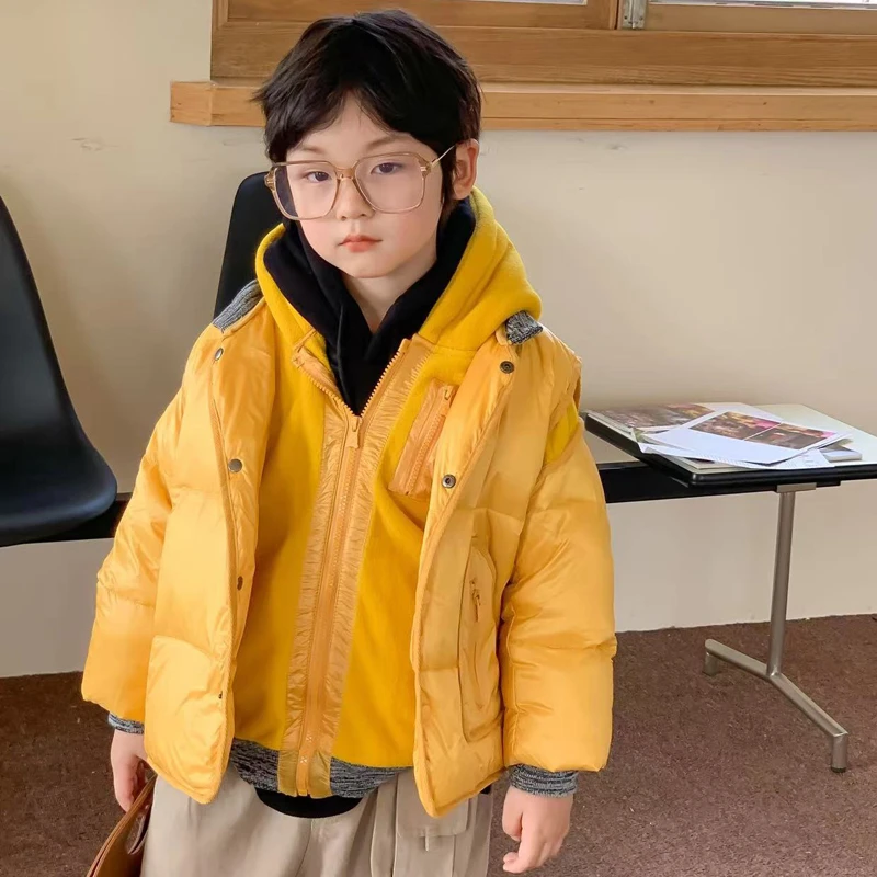 【两件套】儿童羽绒服小童白鸭绒套装男女宝宝冬装加厚保暖外套潮