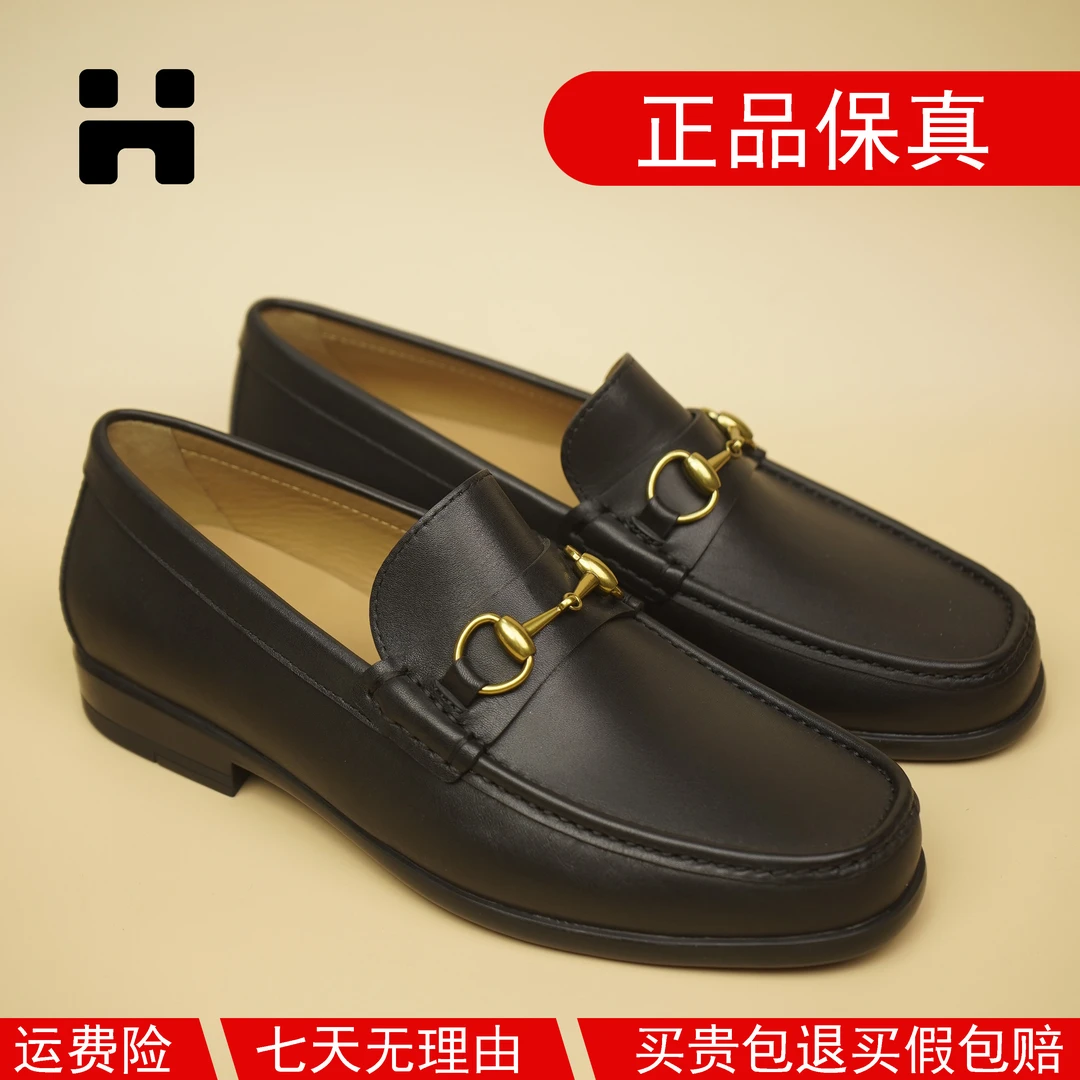 手工马衔扣乐福鞋真皮欧美风正装男士头层牛皮鞋布雷克休闲男鞋