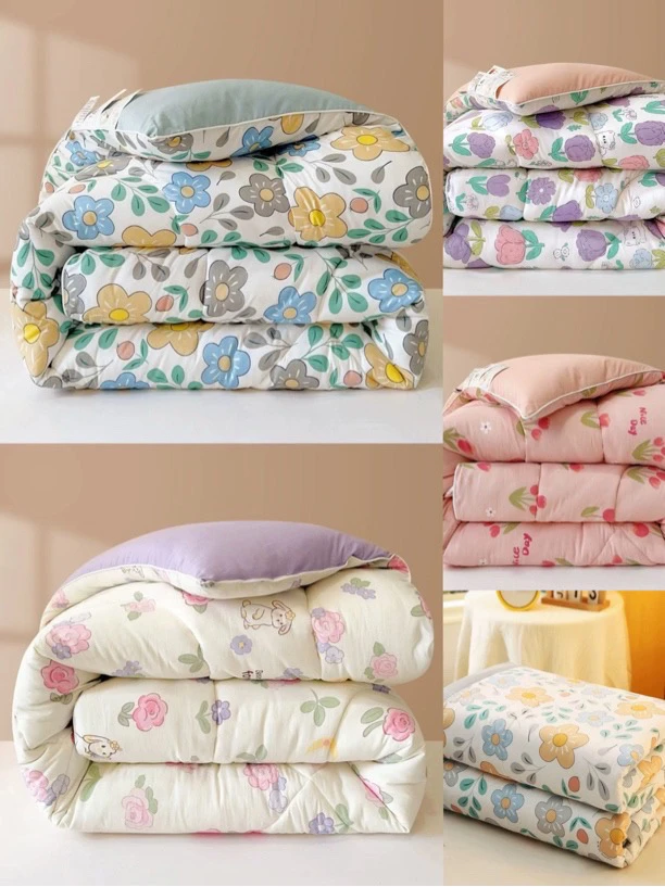 【随机被子1.8】居家好物热销爆款春秋水洗印花舒适学生双人厚被