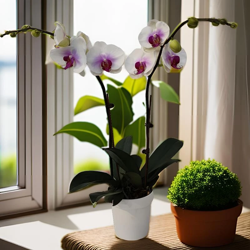 鲜花【笑开怀】蝴蝶兰室内种植观赏送礼带花发货