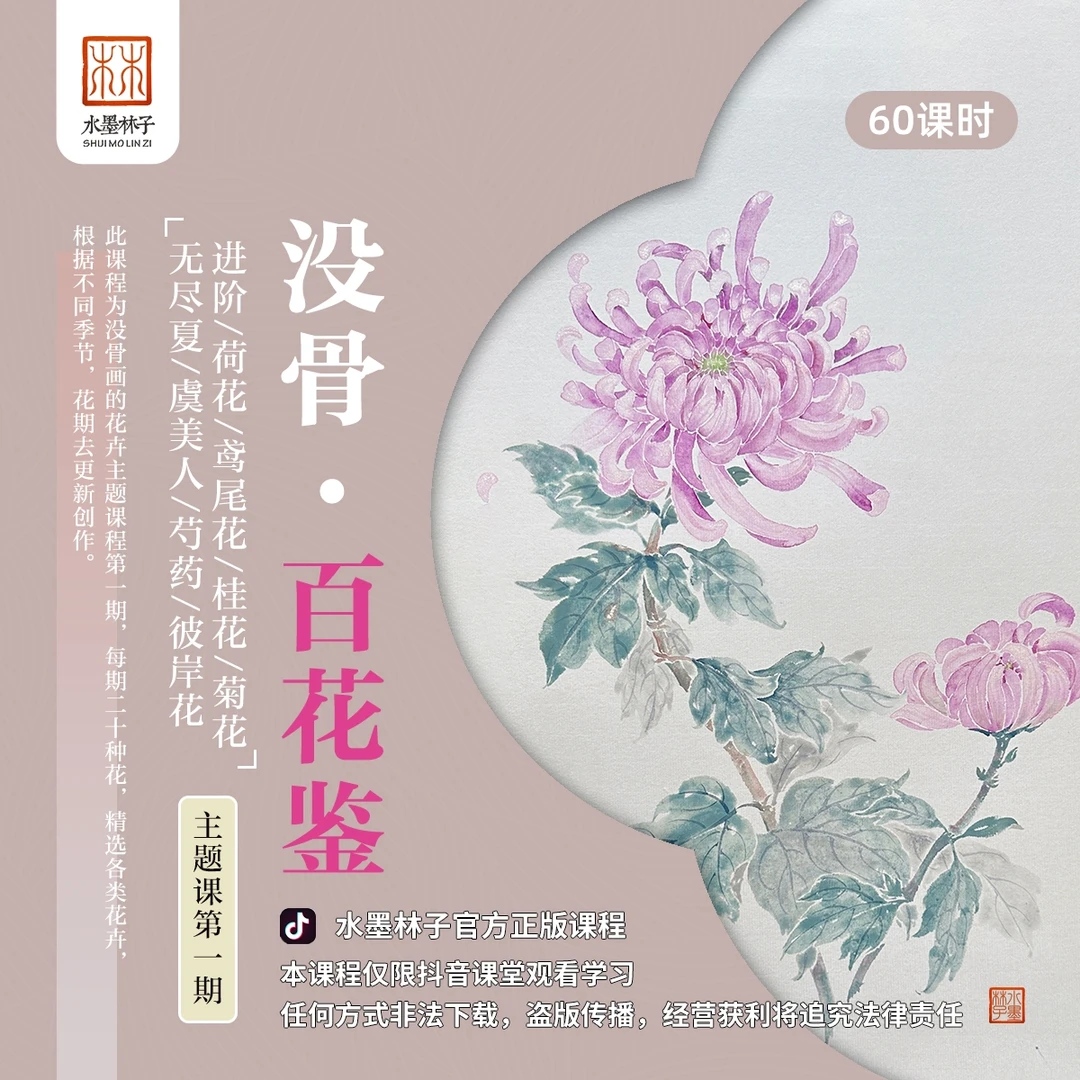 【安卓】《没骨百花鉴》(进阶)点评没骨画绘画课程