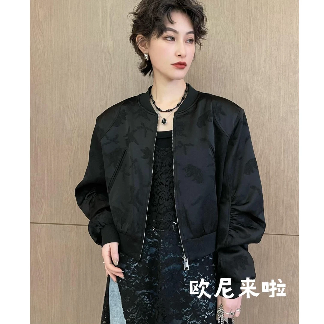 YouYou【枫林晚】春款上衣女外套 / 百搭潮流重工蝙蝠外套WT5595N