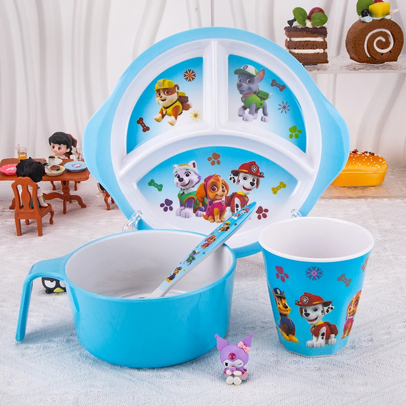 【汪汪队】餐具套装宝宝把手杯儿童碗带把手防烫辅食碗分格餐盘勺