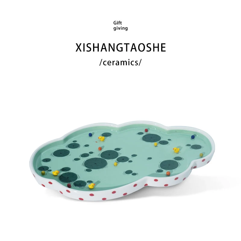 景德镇青年陶艺家原创小众设计师品牌手工陶瓷鸭鸭盘