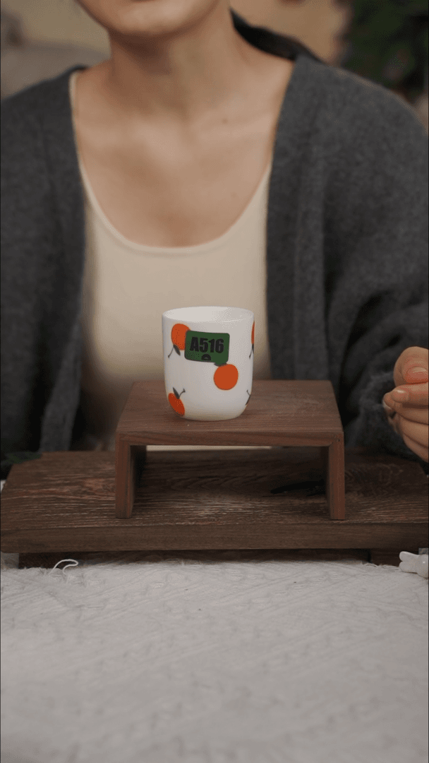 【闪购商品】陶瓷杯大*橘子杯微瑕516