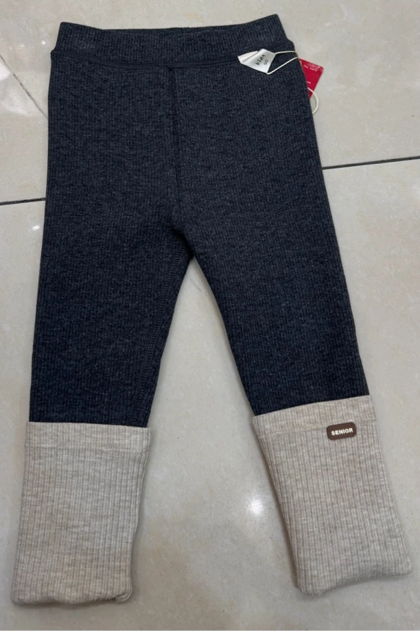 韩版女童打底裤秋冬加绒洋气宝宝长裤