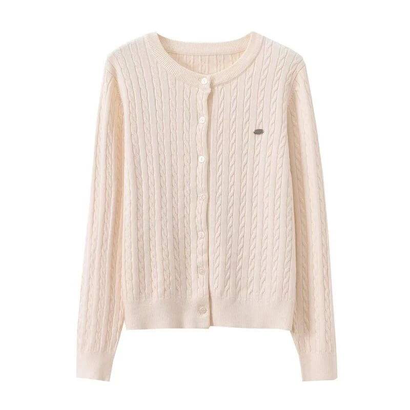 星之诺 2024初秋新款宝藏衣橱针织螺纹排扣运动休闲外套1001