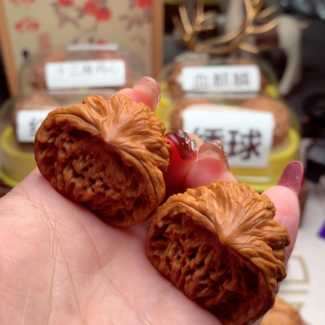 文玩核桃把件至尊虎蛇头聚宝盆  1号