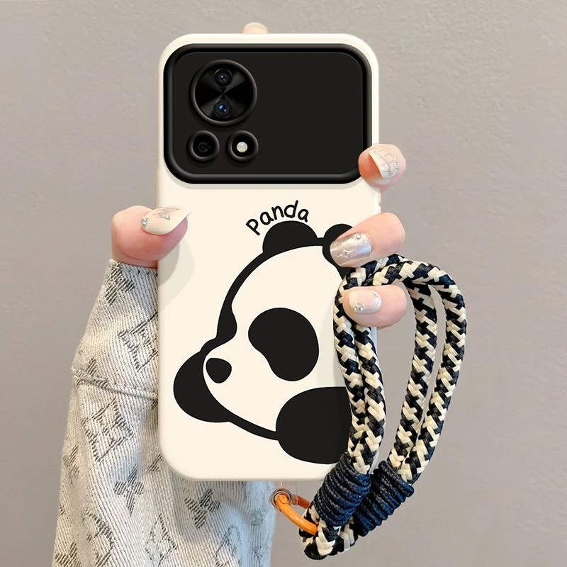 趴地熊猫华为nova12pro手机壳新款软硅胶HUAWEInova11全包10可爱9