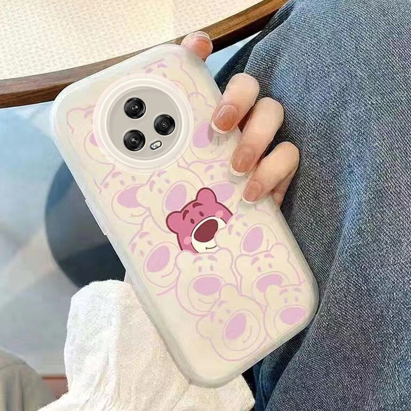 线条草莓熊华为荣耀magic5手机壳新款简约高级感全包保护套magic3