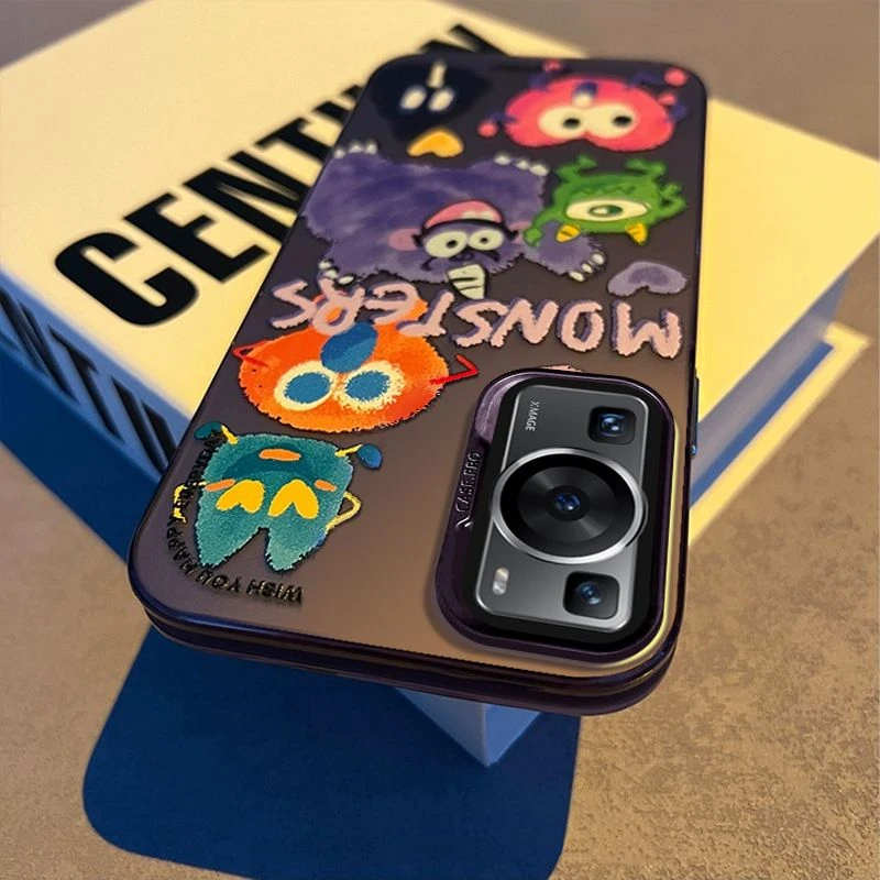 六只怪兽华为p60手机壳全包时尚超火华为P50保护套设计感女款小众