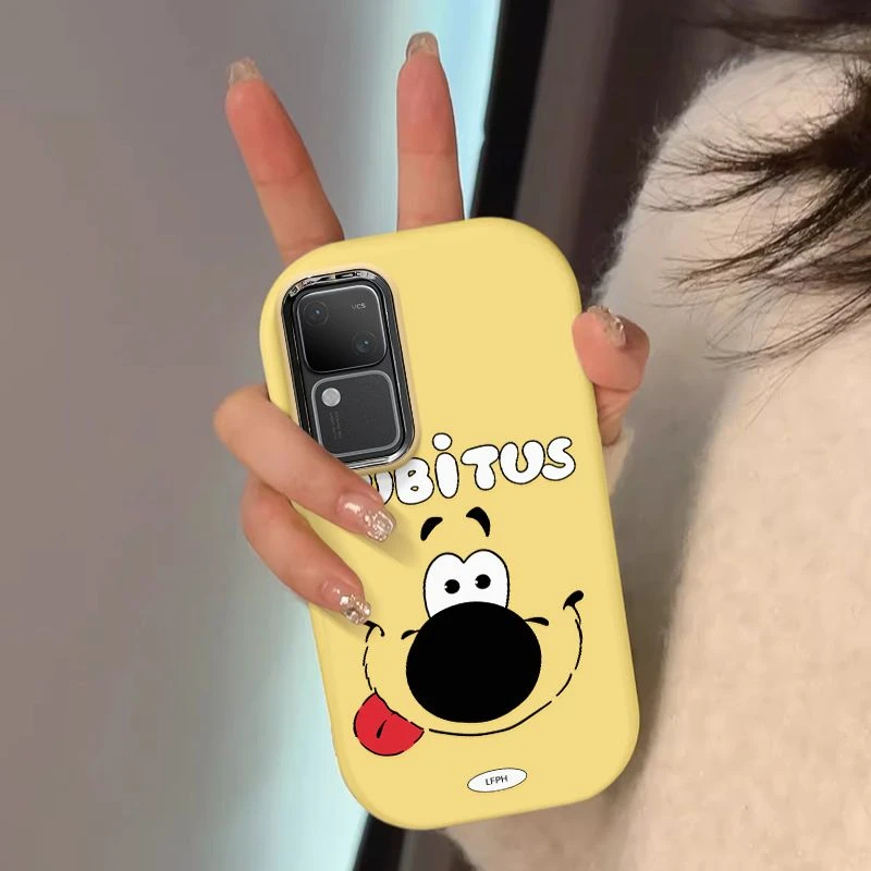 线条小狗vivos18pro手机壳新款设计感VIVOs17小众s16硅胶s15可爱
