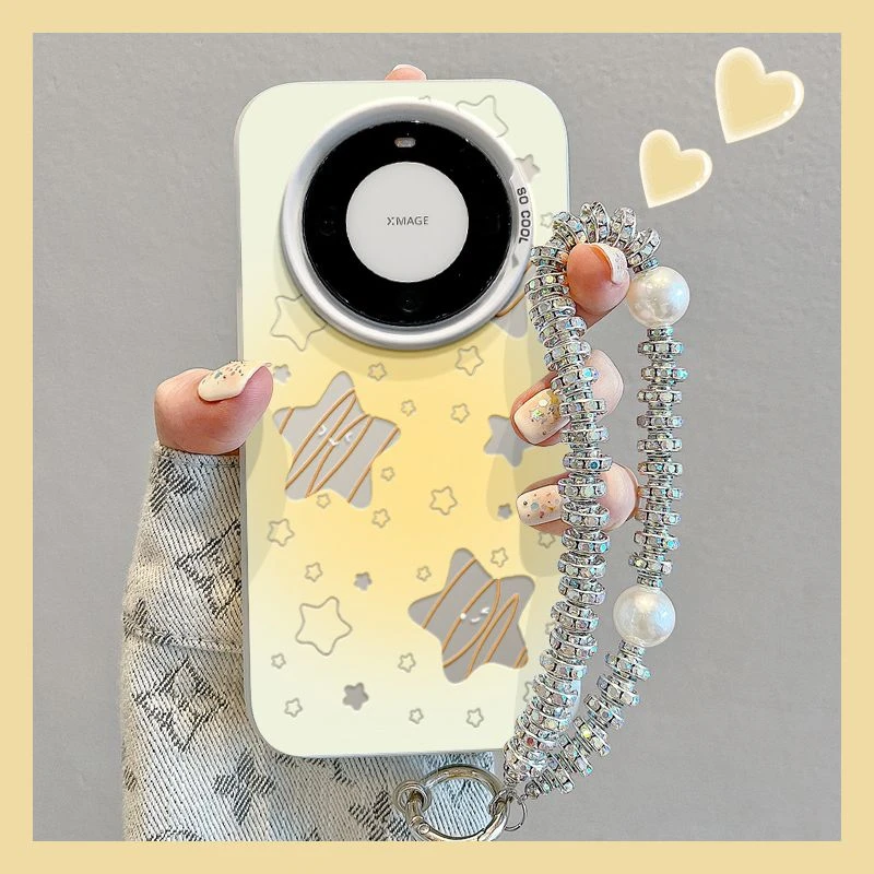 镂空星星华为mate60pro手机壳小众HUAWEImate50全包40防摔设计感