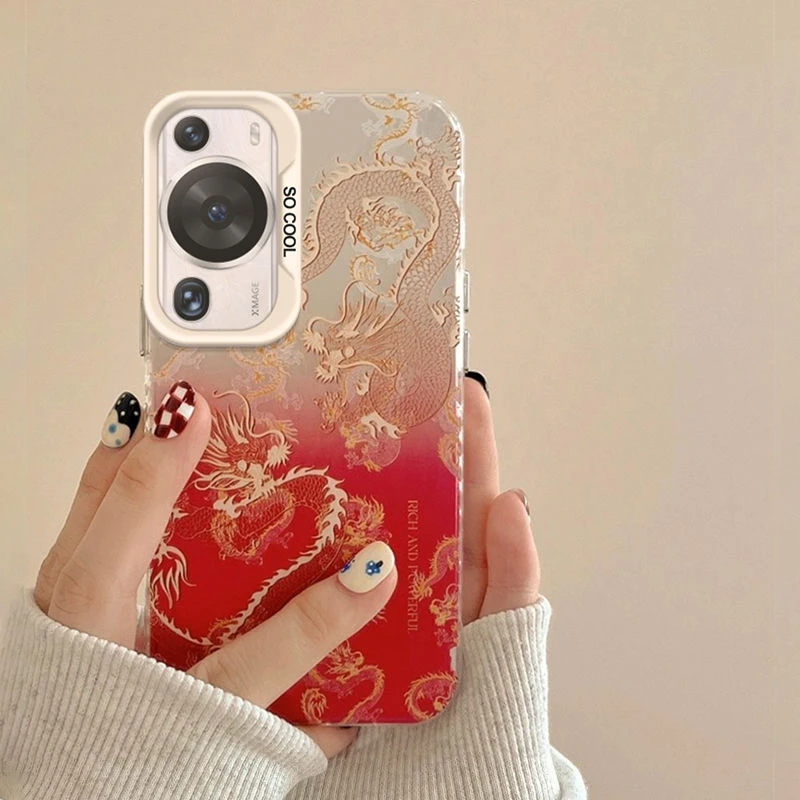 金光龙龙华为p60pro手机壳小众HUAWEIp50防摔女p40简约p30保护壳