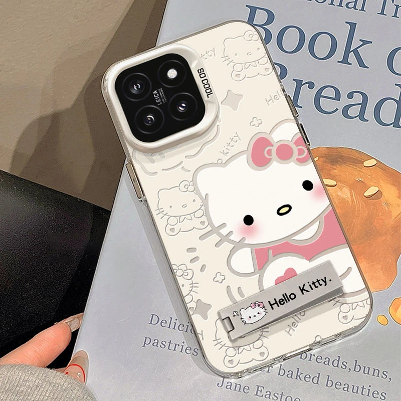 打招呼KT猫适用于小米14手机壳硅胶高端xiaomi13pro新款12全包11