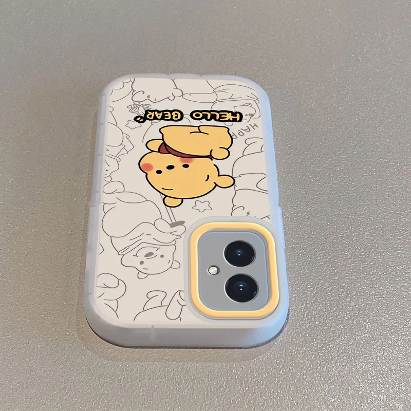 一只脸红熊荣耀100手机壳硅胶honor90pro全包8透明保护壳女款网红