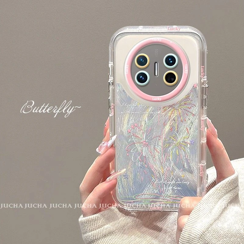 羽纱炫彩烟花适用荣耀magic7pro手机壳高级感honormagic7创意个性