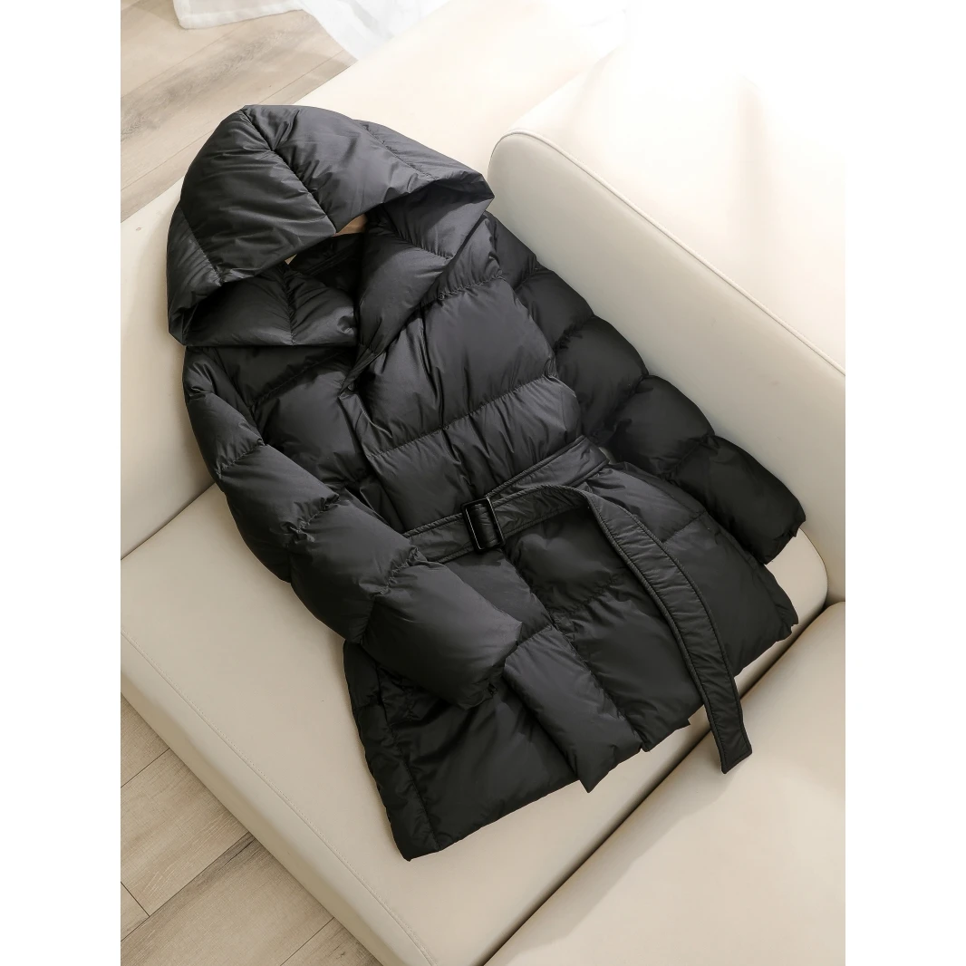 爆款上衣棉服女2023年冬季新款中长款韩版修身显瘦连帽保暖外套潮