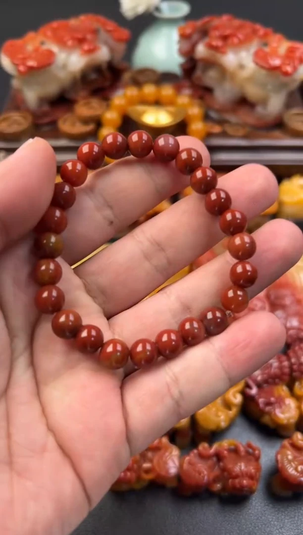 【闪购商品】石英质玉（黄龙玉）颈饰未镶嵌手串