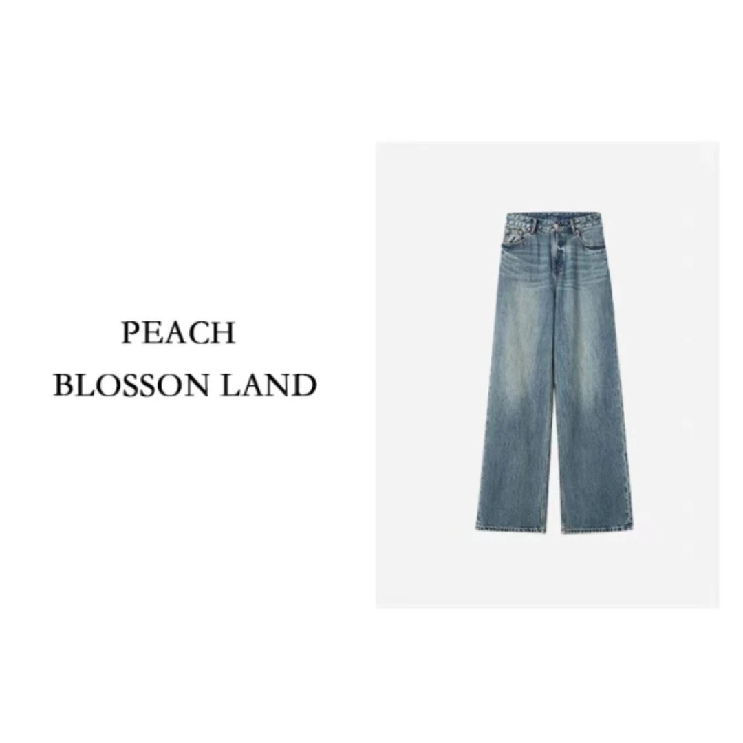 【D.Det】S林+24柜柜同步旧时代风中蓝色牛仔百搭裤GN005