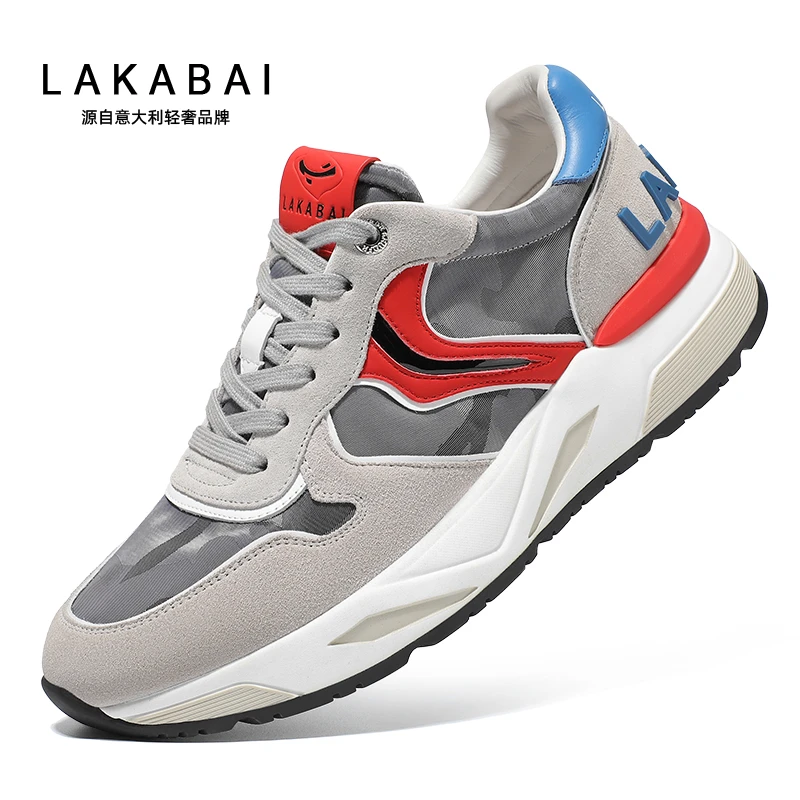 LAKABAI官方正版男鞋 鞋子男款夏季透气男士鞋子男夏天透气不臭脚